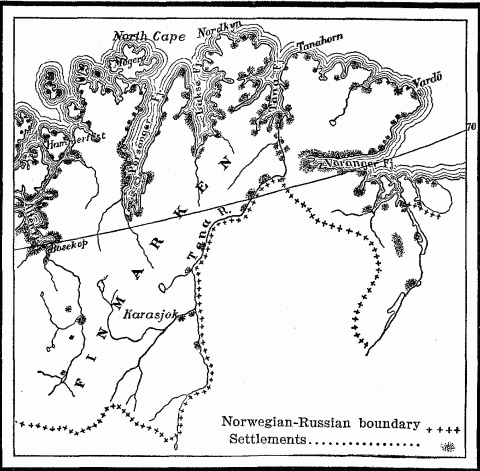 Distribution Of Settlement In The Norwegian Province Of Finmarken.