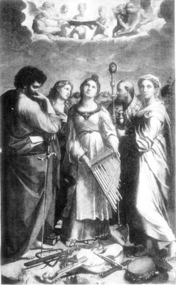 RAPHAEL. ACADEMY, BOLOGNA.

SAINT CECILIA.