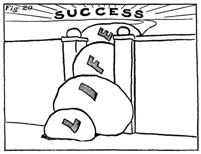 Figure 20: Rocks now labelled 'LIFE' forming stepping-stones to 'Success'.