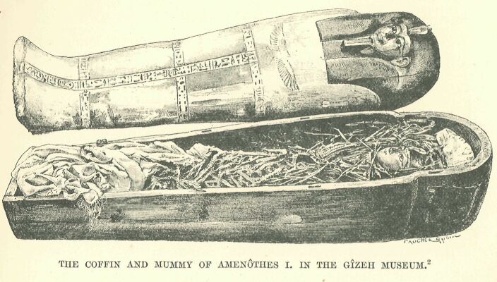 147.jpg the Coffin and Mummy of Amenothes 