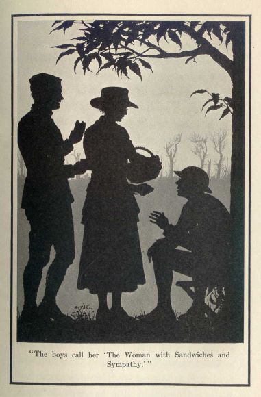 "The boys call her 'The Woman with Sandwiches and Sympathy.'"