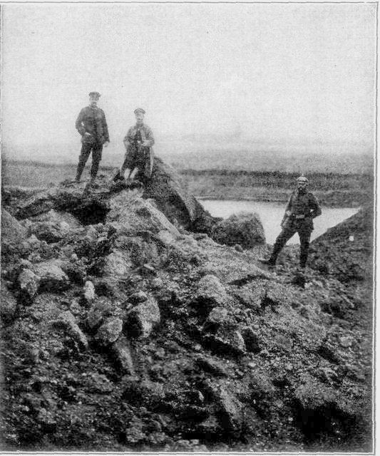 Outside view of the Fort of Waehlem after bombardment by big German guns