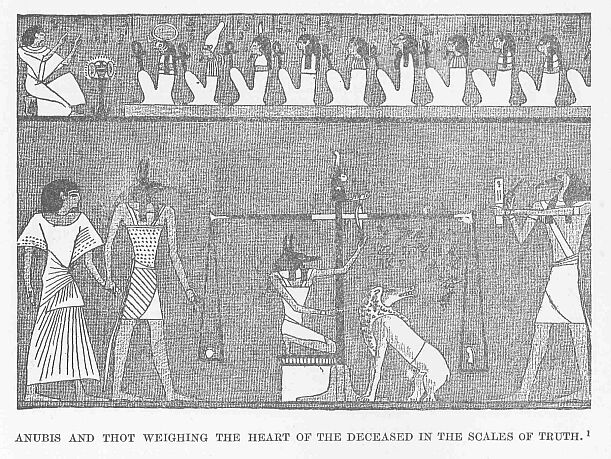 268.jpg Anubis and Thot Weighing the Heart of The
Deceased in the Scales of Truth. 1 
