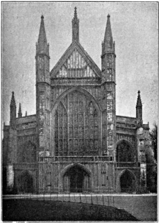 THE WEST FRONT, WINCHESTER CATHEDRAL.