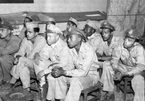 Pilots of the 332d Fighter Group Being Briefed