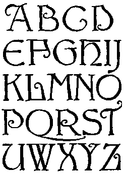 88. MODERN ENGLISH CAPITALS. WALTER CRANE