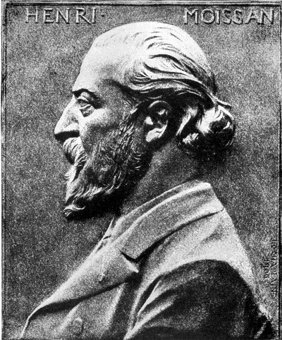 HENRI MOISSAN (French) (1853-1907)

Famous for his work with the electric furnace at high temperatures;
prepared artificial diamonds, together with many new binary compounds
such as carbides, silicides, borides, and nitrides; isolated fluorine
and studied its properties and its compounds very thoroughly