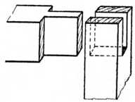 Fig. 169.—The Open-slot
    Mortise Joint.