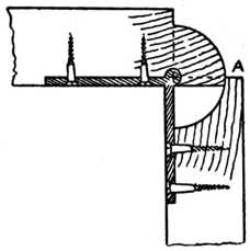 Fig. 252.—The Rule Joint
    with Leaf Down.