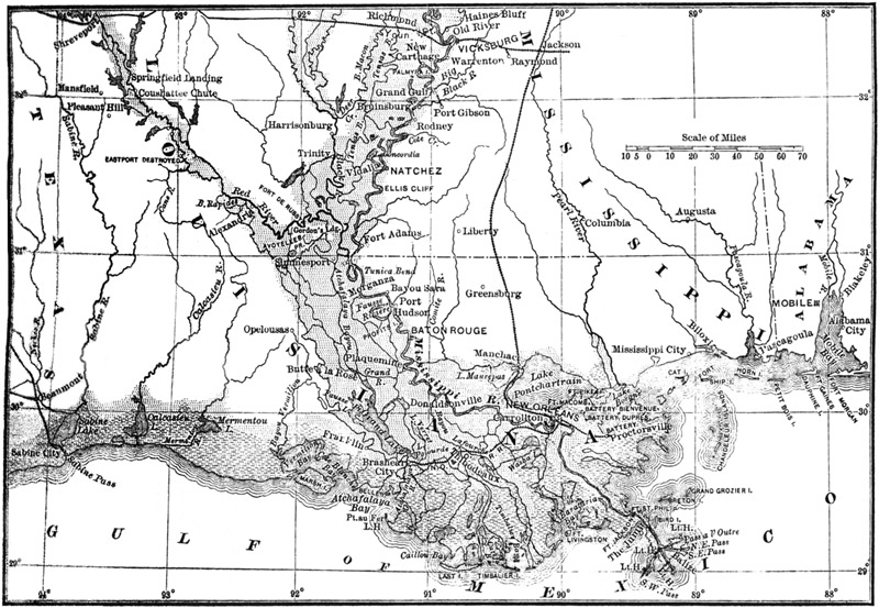 Mississippi Valley--Vicksburg to the Gulf.