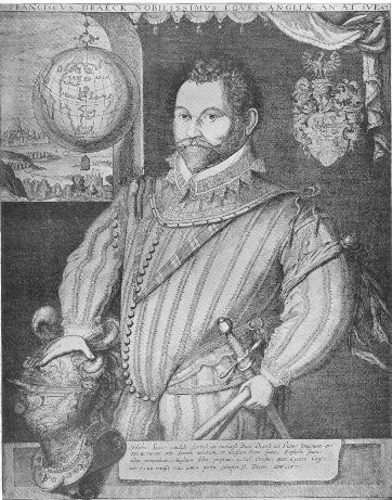 SIR FRANCIS DRAKE, THE FIRST ENGLISHMAN TO SAIL ROUND THE WORLD