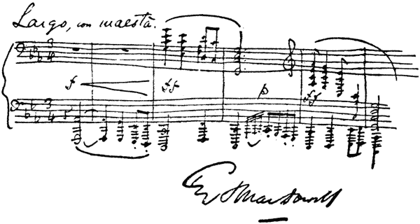 Autograph of Edward MacDowell