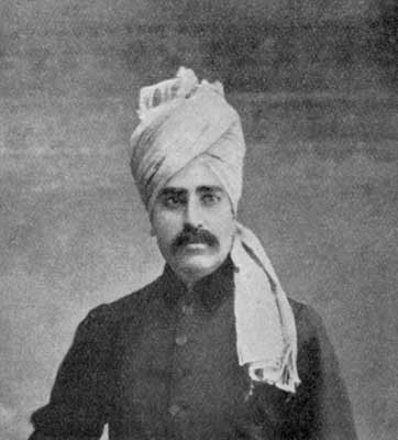 Fig. 123. The late Rája Surindar Bikram Parkásh, K.C.S.I.,
of Sirmúr.