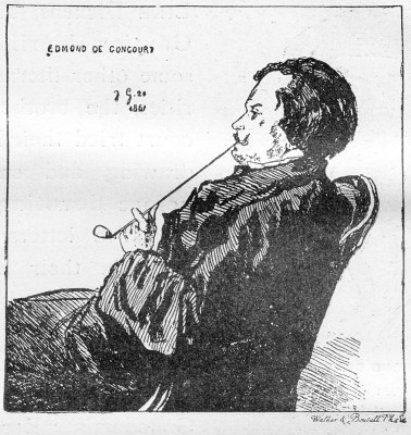 EDMOND DE GONCOURT.

From an etching by Jules de Goncourt, 1860.