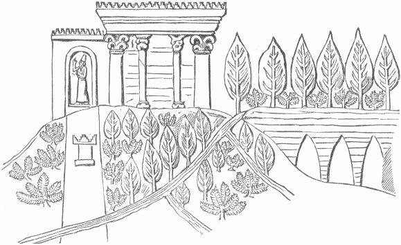 68.—TEMPLE AND HANGING GARDENS AT KOYUNJIK. (British
Museum.)