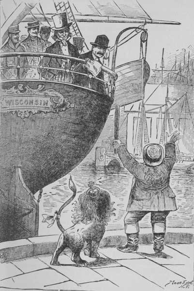 LEAVING LIVERPOOL.—GEORGE BIDWELL'S FAREWELL TO JOHN
BULL.