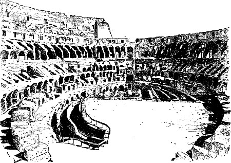 INTERIOR OF THE COLOSSEUM