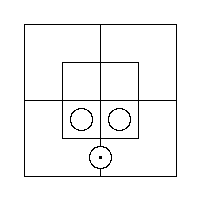 Diagram representing all x prime are m prime