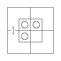 Diagram representing x m does not exist and all y are m prime