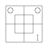 Diagram representing x m prime does not exist and y prime m prime exists