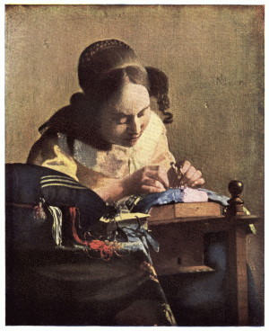 LATE XXXI.—JAN VERMEER

THE LACE MAKER

Louvre, Paris