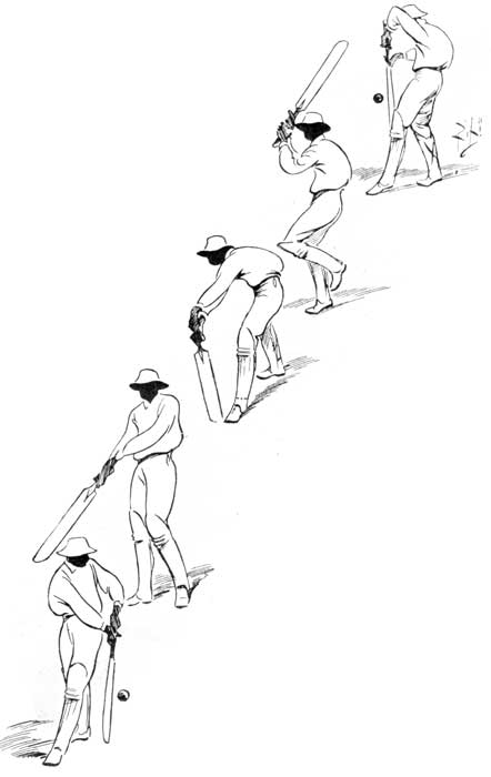 RANJI BATTING—A STUDY IN GRACEFUL POSE.