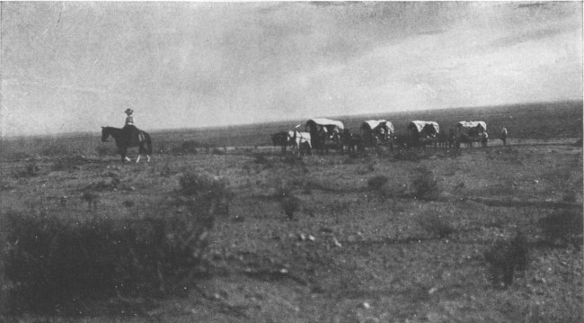 One way of entering the desert is with wagons and tents,
but unless it is the rainy season the tents are unnecessary