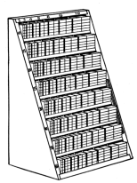 Fig. 35. Furniture Cabinet for labor-saving fonts of wood
or metal furniture.