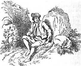 Florian saw Schlunkel sitting by the roadside.