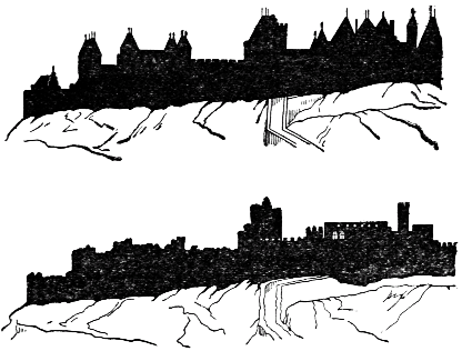 The Old Cit de Carcassonne before and after the Restoration