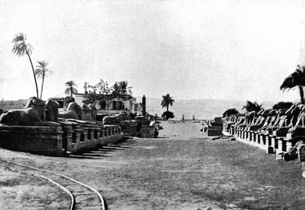 Avenue of Sphinxes from the Temple of Karnak to the Nile