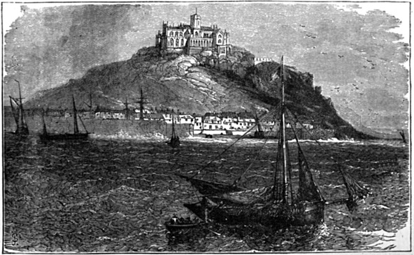 ST. MICHAEL’S MOUNT AT FULL TIDE.