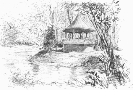 Mr. Fish informed me that the waters of Excelsior Springs resemble the waters of Homburg, the
favorite watering place of the late King Edward—or, rather, I think he put it the other way round