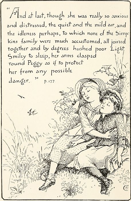 "And at last, though she was really so anxious and distressed....