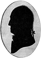 Silouhette of a man's head