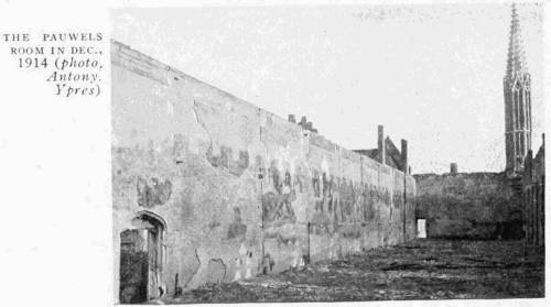 THE PAUWELS ROOM IN DEC., 1914 (photo, Antony, Ypres)