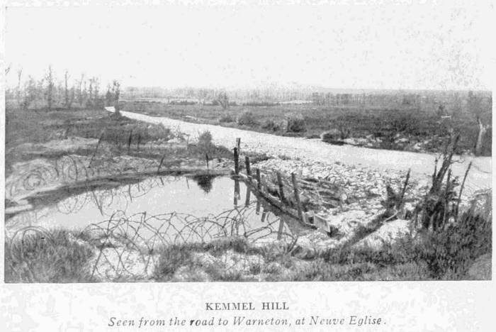 KEMMEL HILL
Seen from the road to Warneton, at Neuve Eglise.