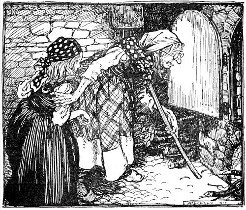 FROM MR. ARTHUR RACKHAM'S 'GRIMM'S FAIRY TALES.'

BY LEAVE OF MESSRS. FREEMANTLE.