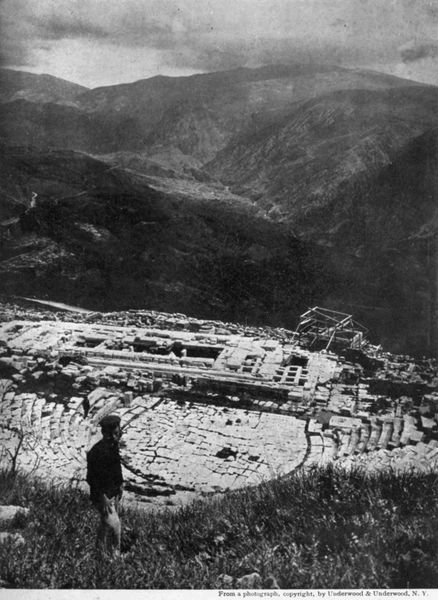 RUINS OF THE TEMPLE OF APOLLO AT DELPHI