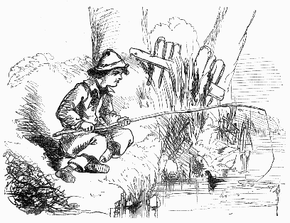 boy fishing