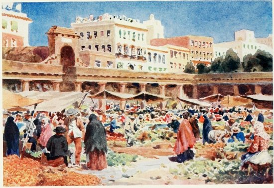 CADIZ. THE MARKET PLACE