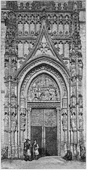 MAIN ENTRANCE TO THE CATHEDRAL, SEVILLA
From a photograph by J. Laurent & Co., Madrid.