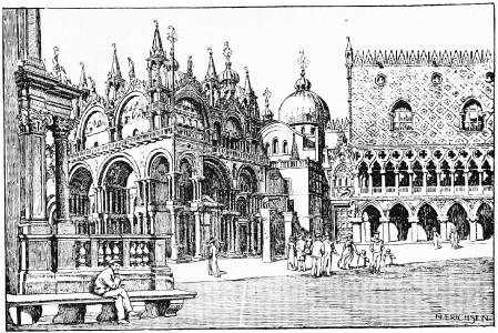 S. MARCO AND THE DOGE’S PALACE, WITH THE LOGGETTA IN THE
FOREGROUND