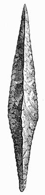 Flint spear-head