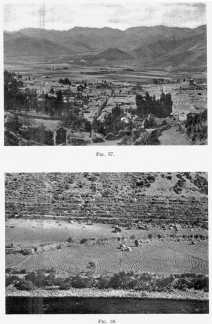 Fig. 37—Cuzco and a portion of the famous Cuzco basin
with bordering grassy highlands.