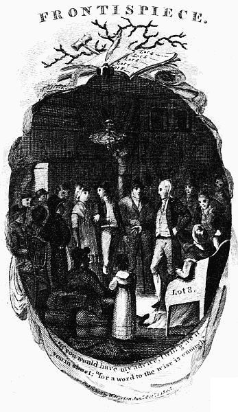 Frontispiece: 'If you would have my advice, I will give it
you in short; "for a word to the wise is enough." Published by W. Darton, Junr. Octr. 1, 1805.