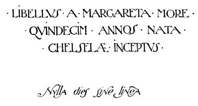 Motto of Margaret More.