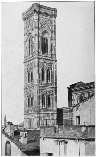 BELL TOWER OF CATHEDRAL, FLORENCE, TUSCANY.