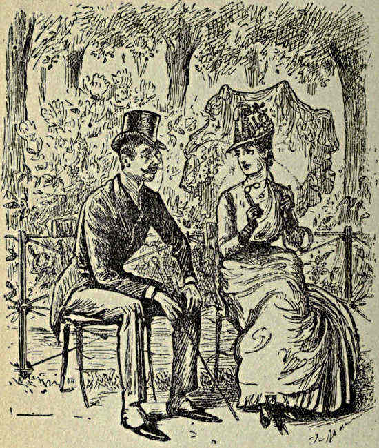 Gentleman and lady talking