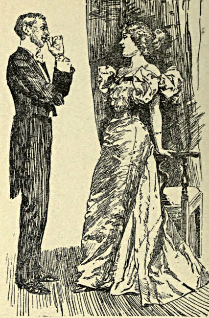 Gentleman and lady talking